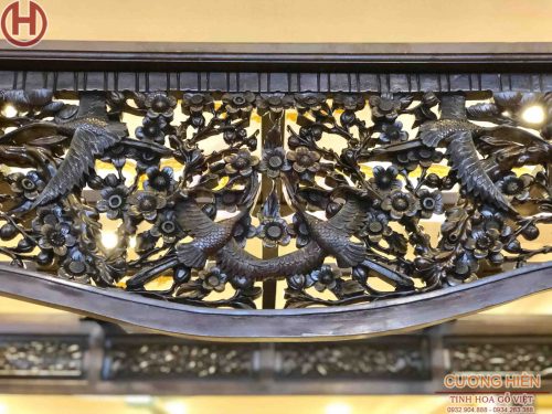 Giường long sàn phượng hoàng