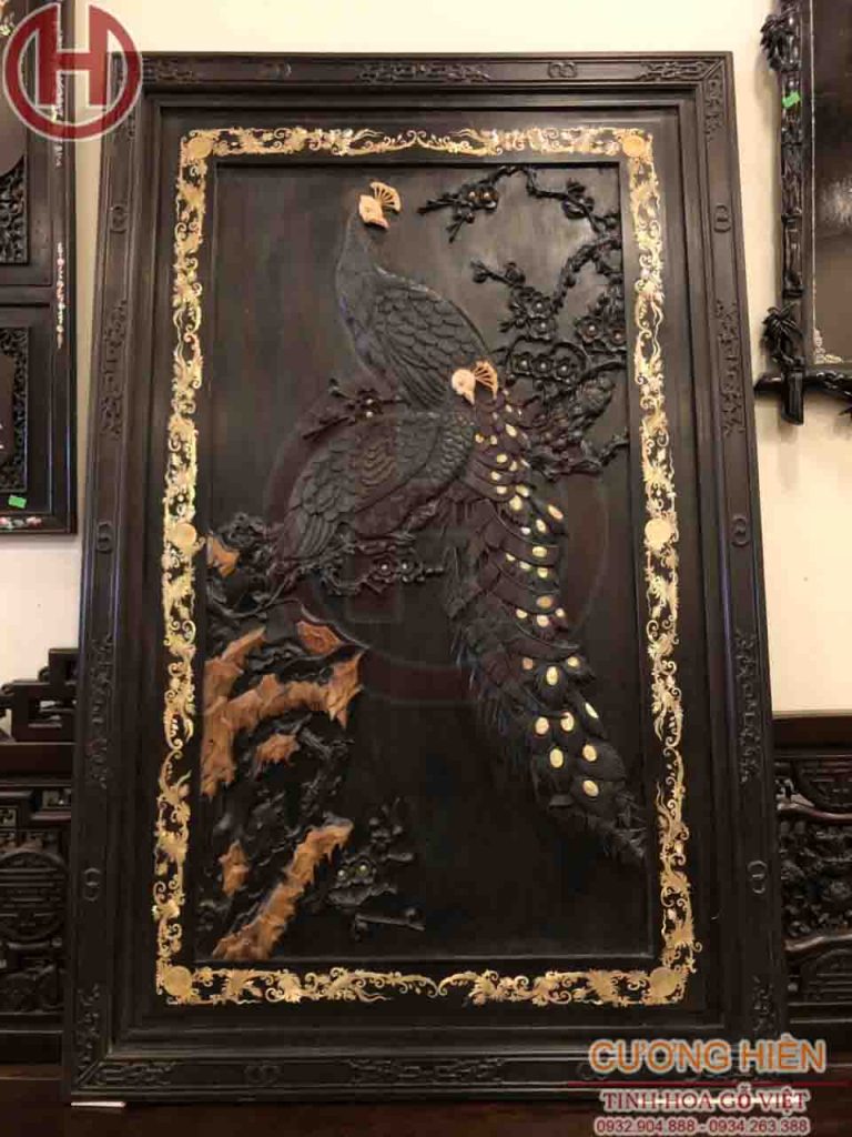 Tranh phụng hoàng mai treo