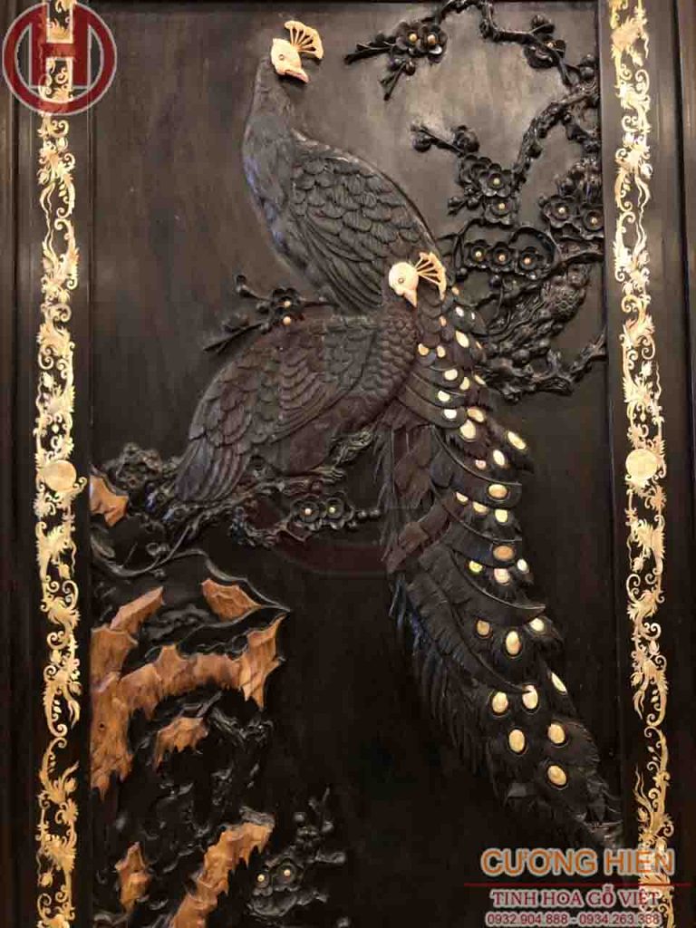 Tranh phụng hoàng mai treo