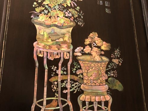 Tủ Chè Cẩn Ốc Đông Bích Tứ Bình