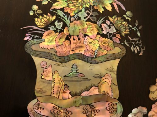 Tủ Chè Cẩn Ốc Đông Bích Tứ Bình