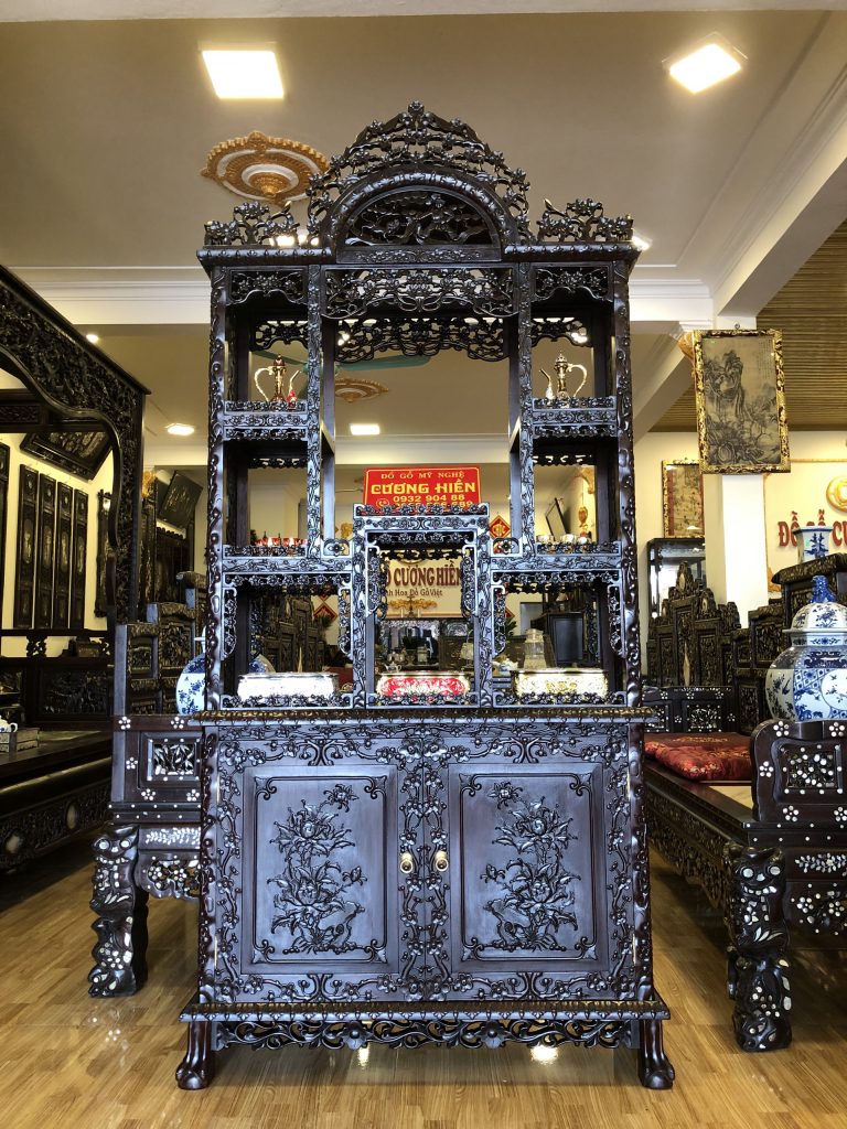 Tủ Bày Đồ Hoa Mai