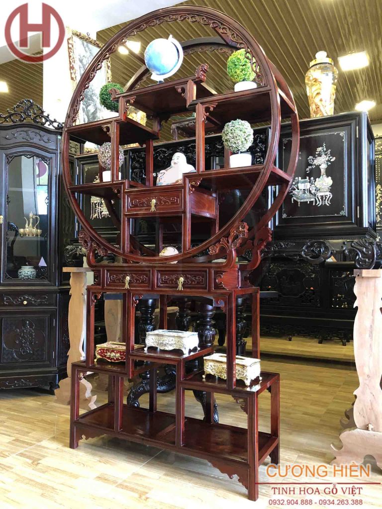 Tủ Bày Đồ Dáng Bình Phong