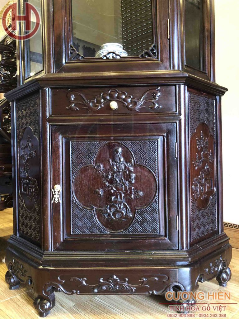Tủ Bày Đồ Góc 90 độ