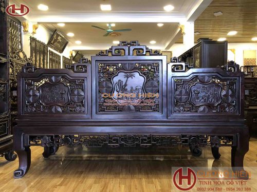 Bộ Trường Kỷ Chạm Cổ Đồ 01