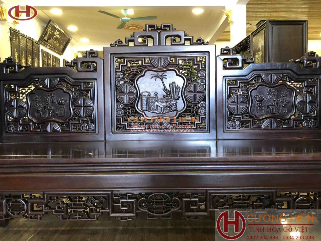 Bộ Trường Kỷ Chạm Cổ Đồ 01