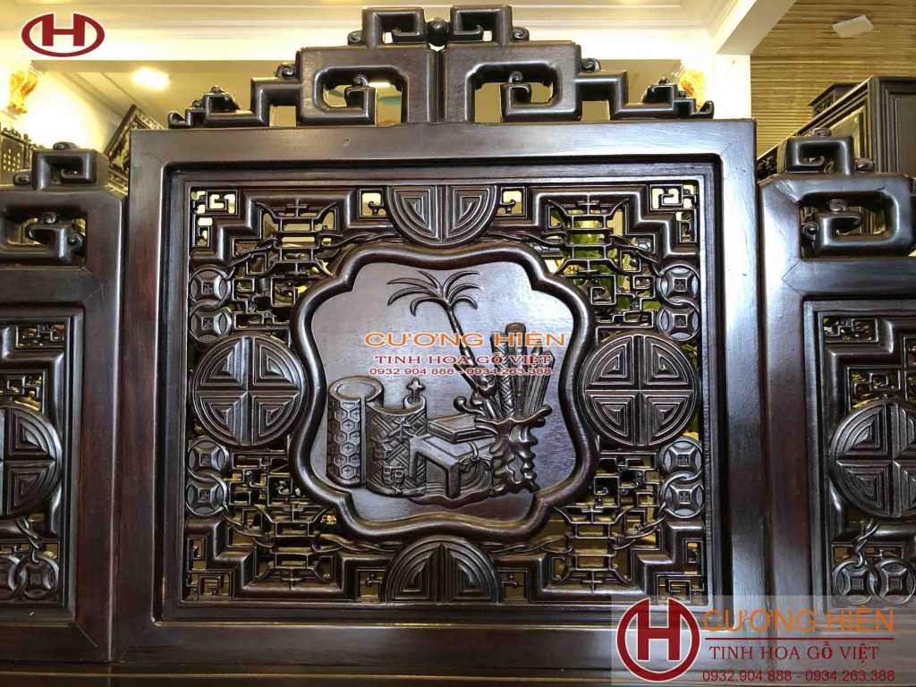 Bộ Trường Kỷ Chạm Cổ Đồ 01