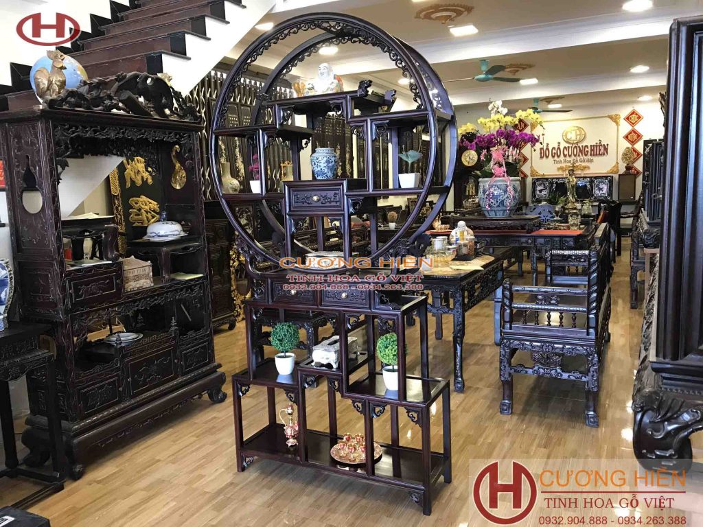 Tủ Bày Đồ Dáng Bình Phong ms 02