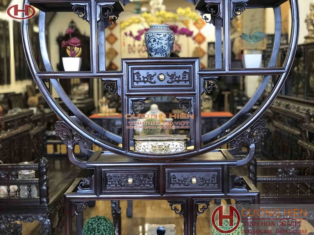 Tủ Bày Đồ Dáng Bình Phong ms 02