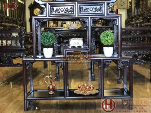 Tủ Bày Đồ Dáng Bình Phong ms 02