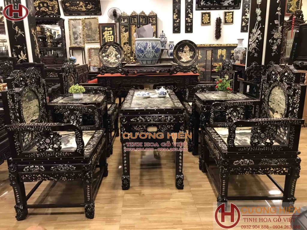 vách cẩn ốc sang trọng