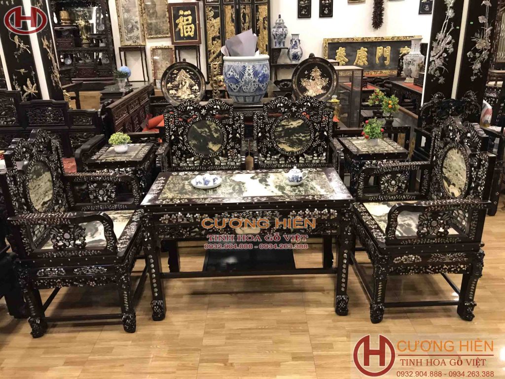 vách cẩn ốc sang trọng