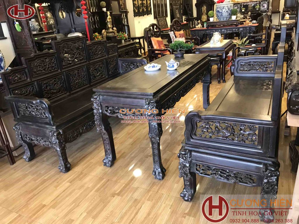 trường kỷ chạm cảnh đẹp