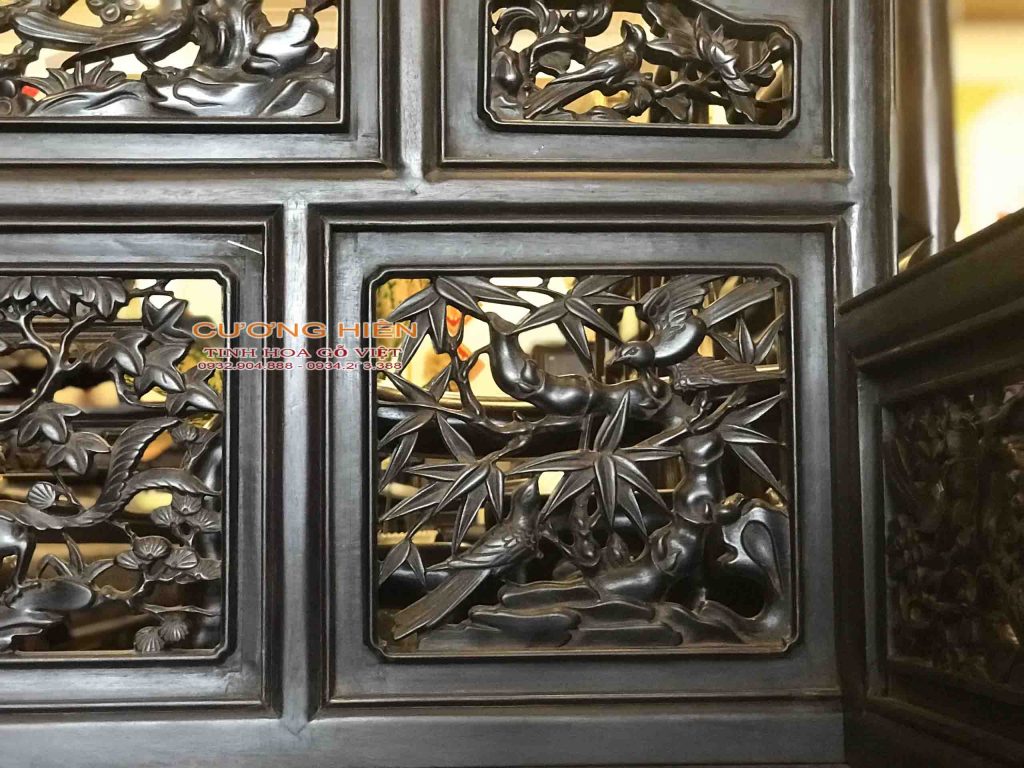 trường kỷ chạm cảnh đẹp