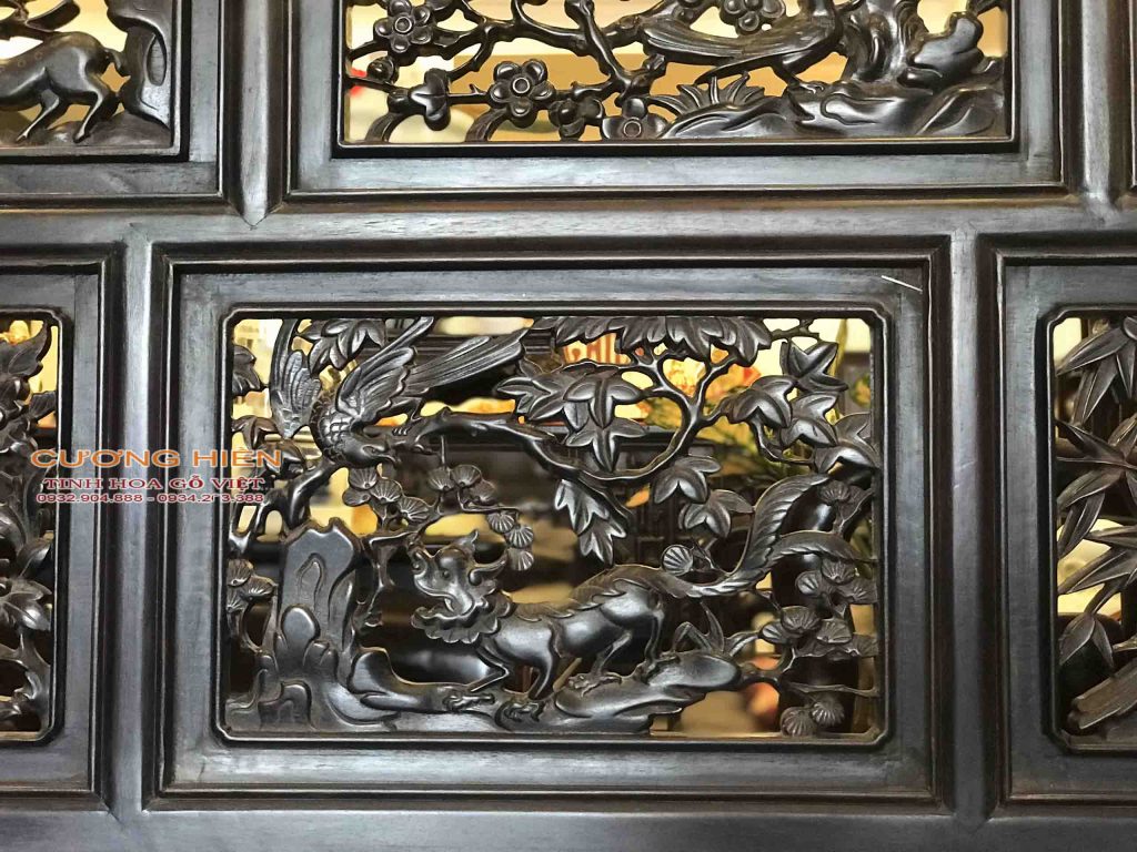 trường kỷ chạm cảnh đẹp