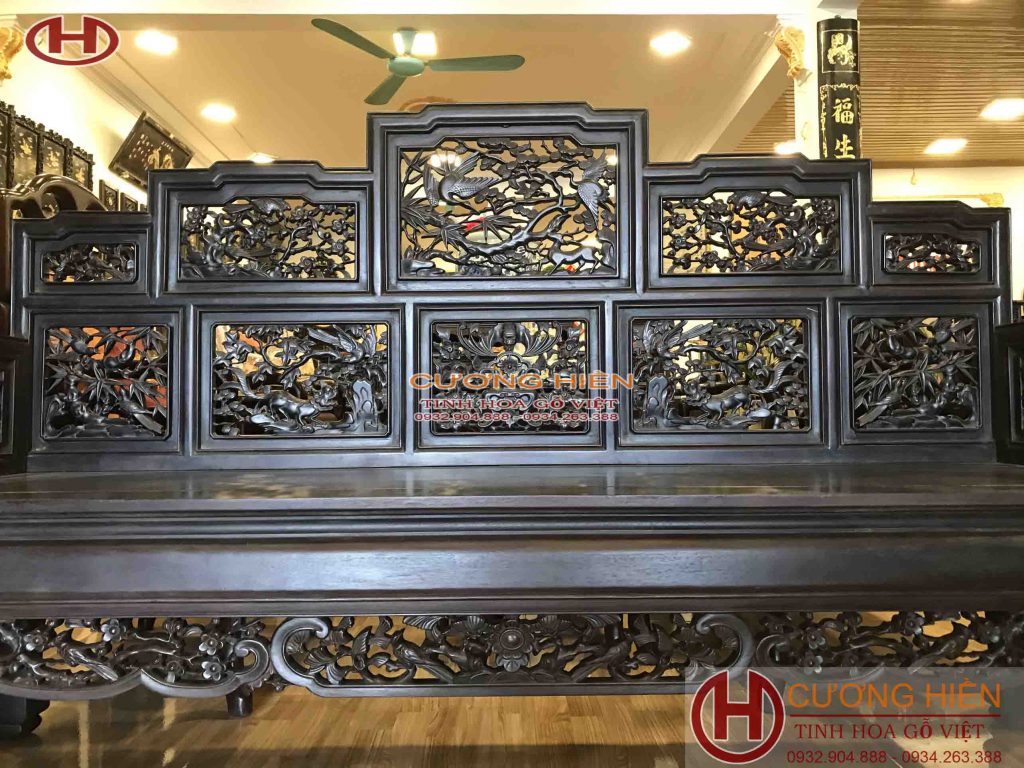 trường kỷ chạm cảnh đẹp