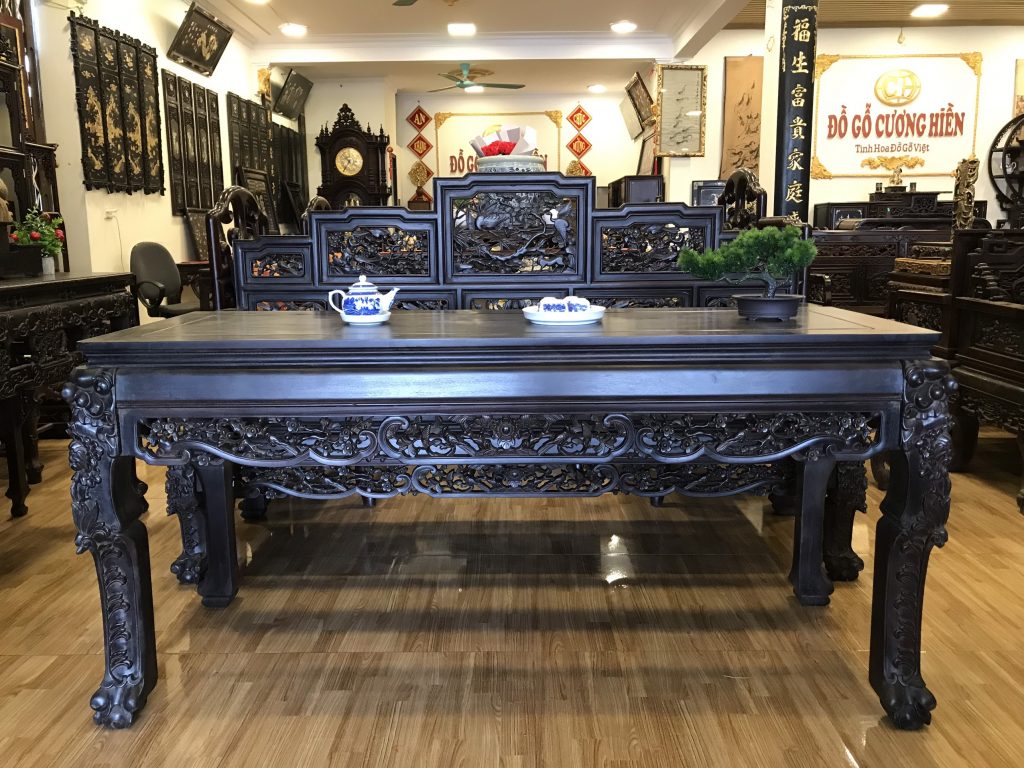 trường kỷ chạm cảnh đẹp
