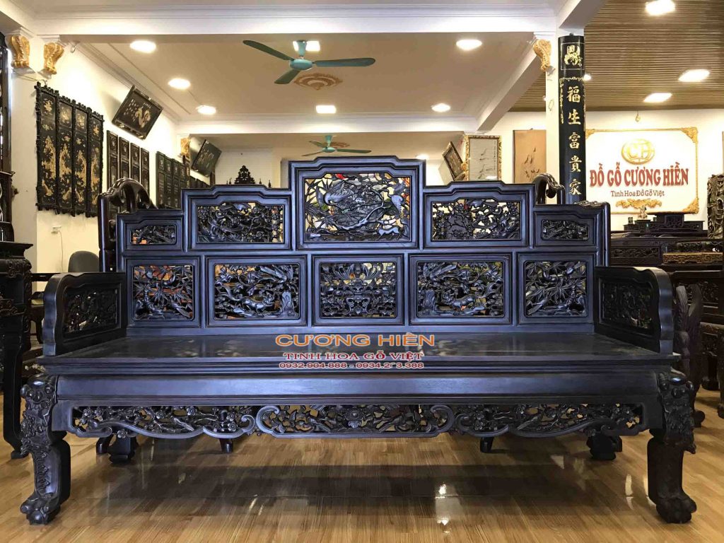 trường kỷ chạm cảnh đẹp