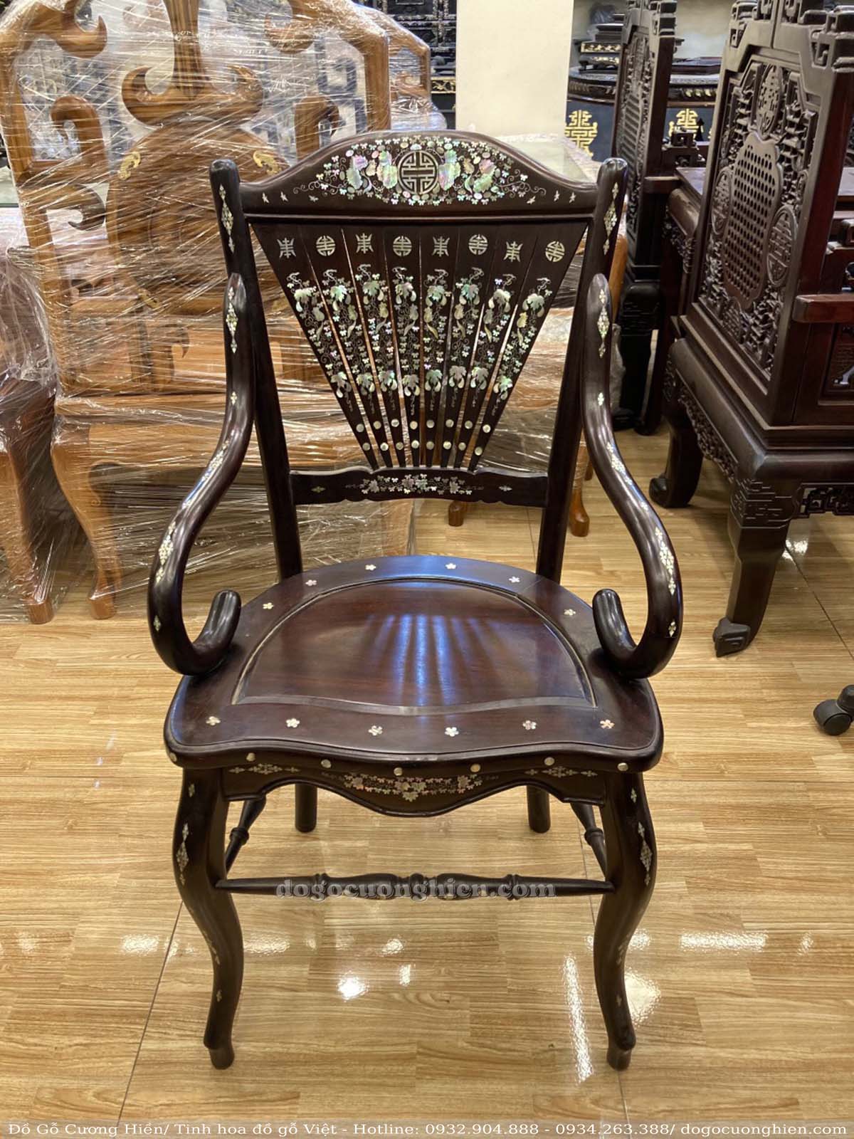 GHẾ RẺ QUẠT MIỀN TÂY BÀN MẶT LIỀN KHỐI (204004)