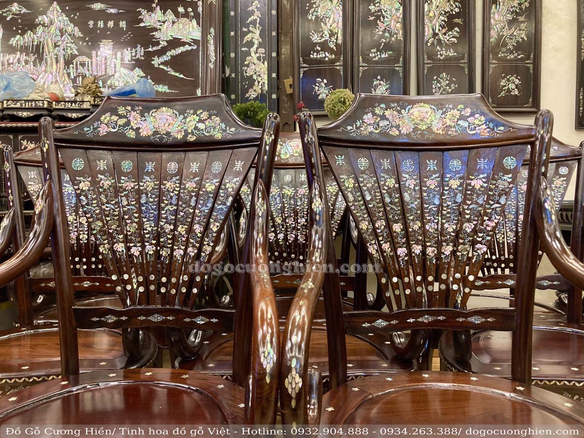 BỘ BÀN GHẾ RẺ QUẠT NAM BỘ GỖ GỤ KHẢM ỐC MẶT LIỀN KHỐI ( 204005) BỘ BÀN GHẾ RẺ QUẠT NAM BỘ GỖ GỤ KHẢM ỐC MẶT LIỀN KHỐI ( 204005)