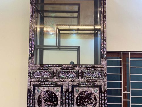 CẶ TỦ BÀY ĐỒ KHẢM ỐC ĐỎ LỬA | mã số 204007