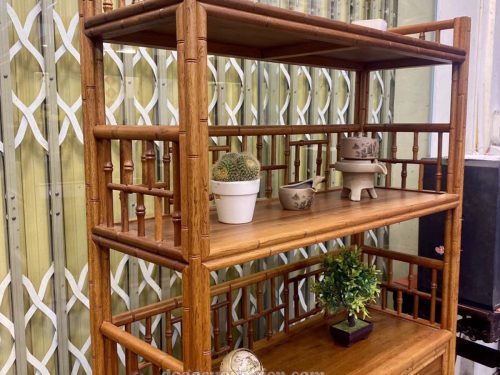 Tủ Bày Đồ Trơn Gỗ Gụ Tự Nhiên / mã số 204008